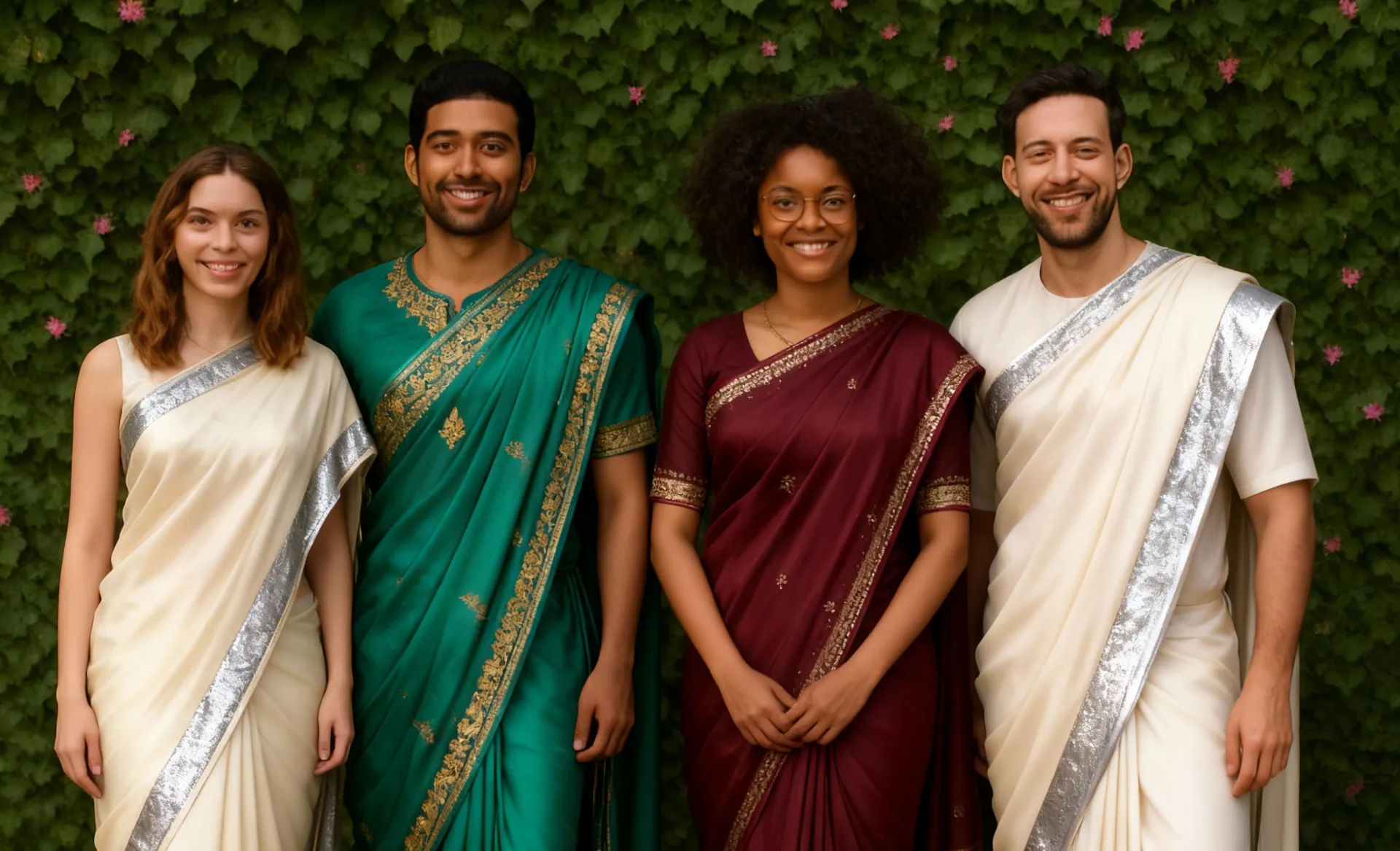 Saree group photo