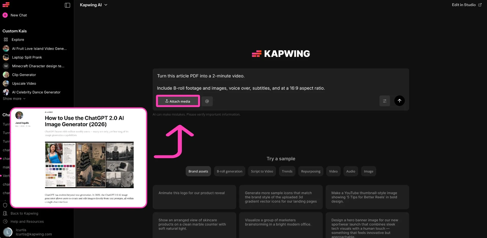 AI Article To Video Generator — Turn Articles & Blog Posts Into Videos