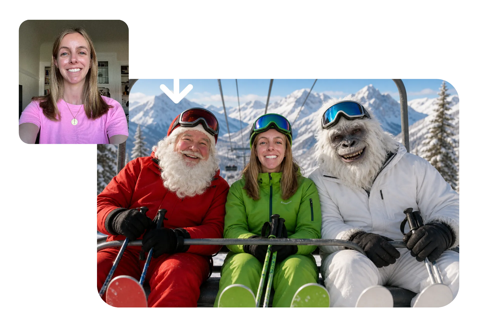 adding a selfie into a character image