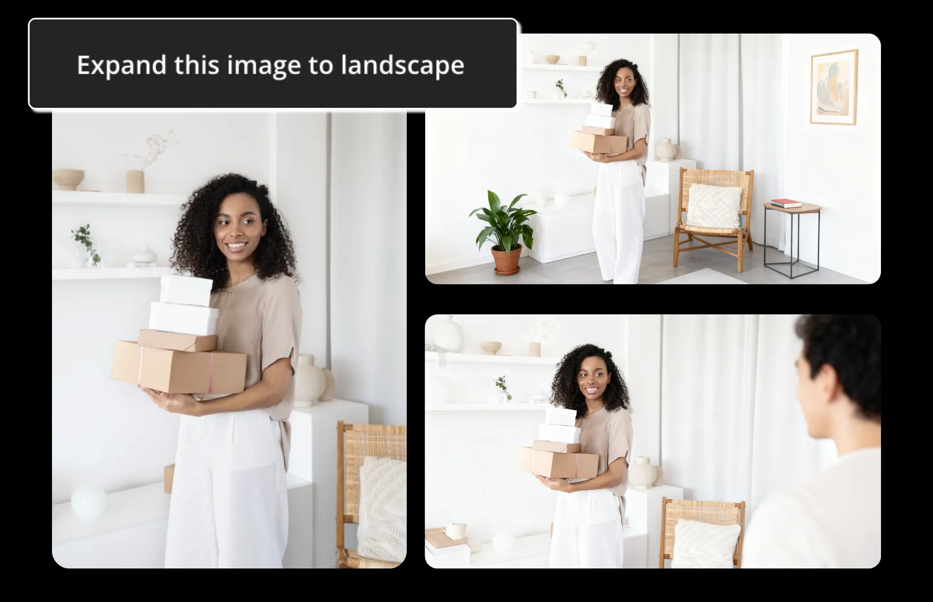 Estenda fotos sem complicação — nenhuma habilidade de design necessária