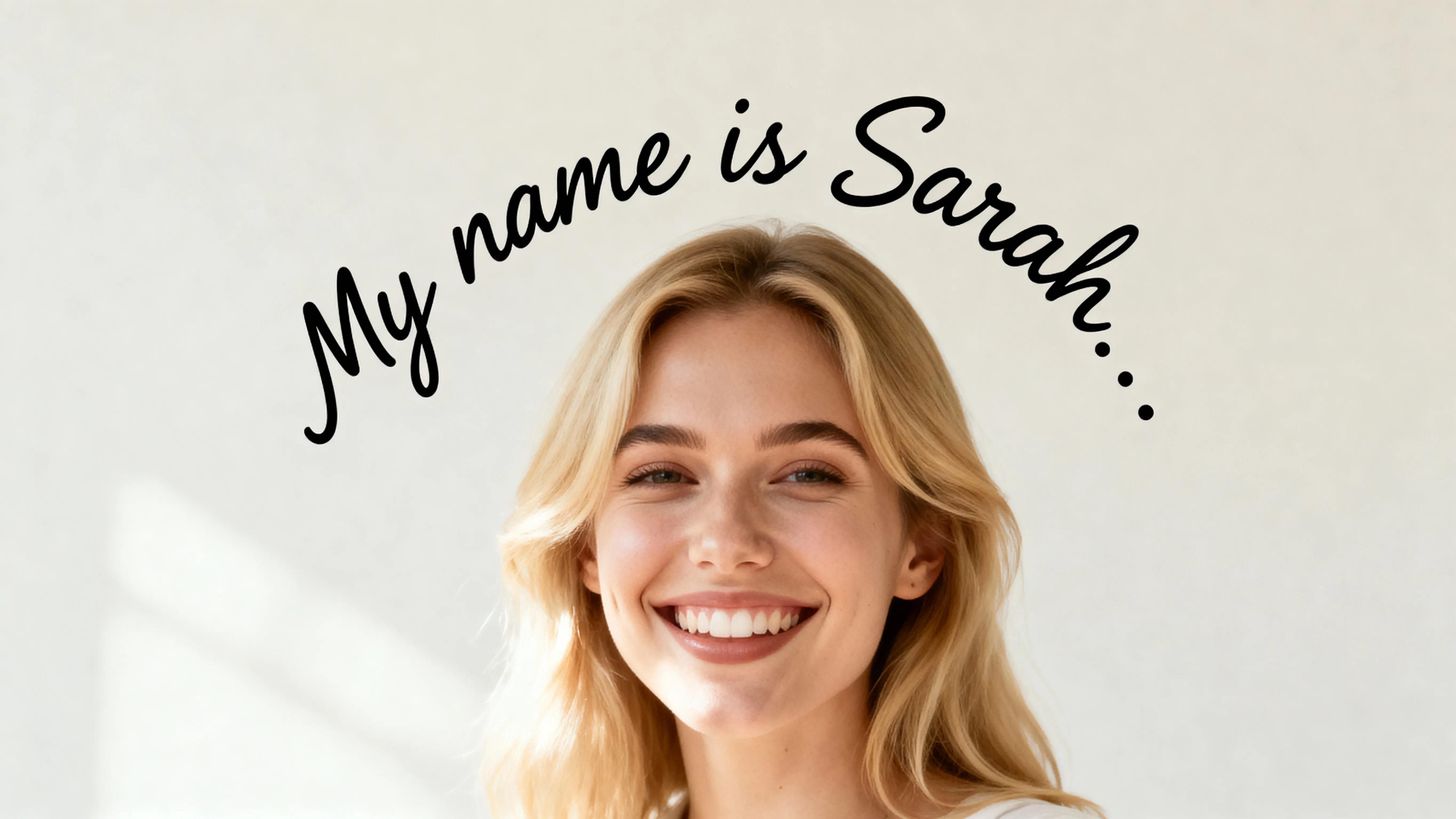 Script profile picture font example