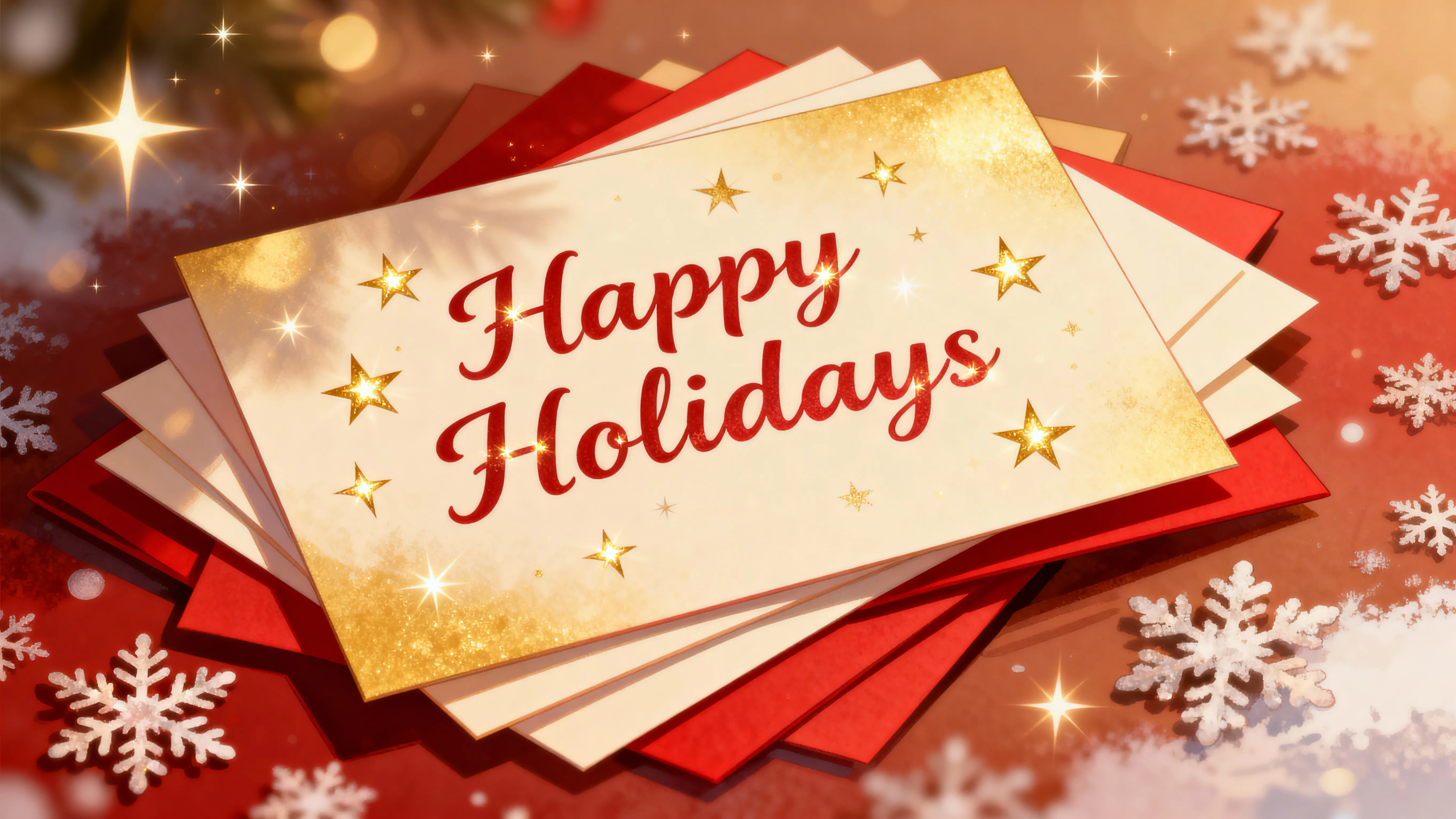 Custom font holiday cards