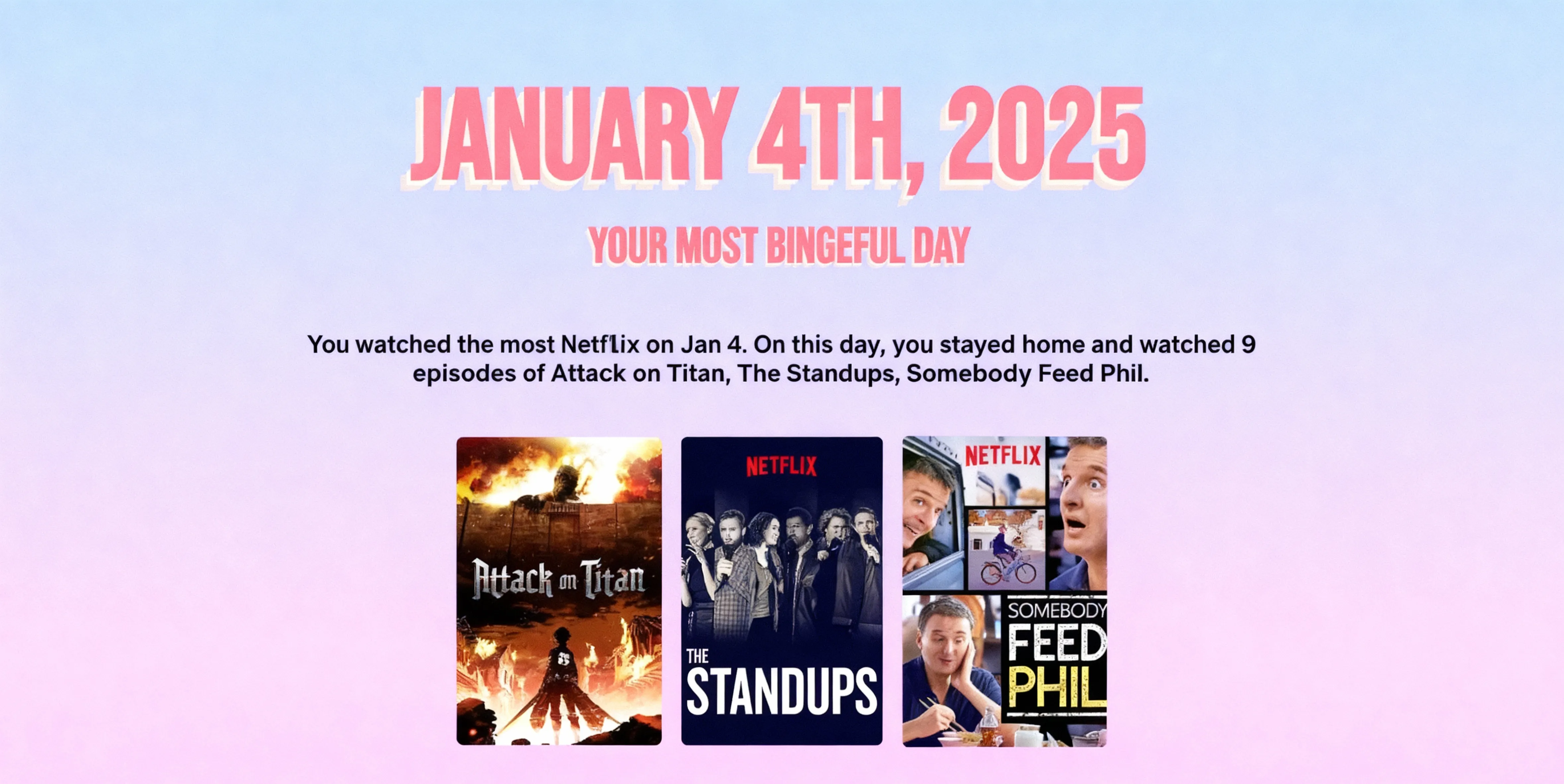 Screenshot of Netflix Wrapped