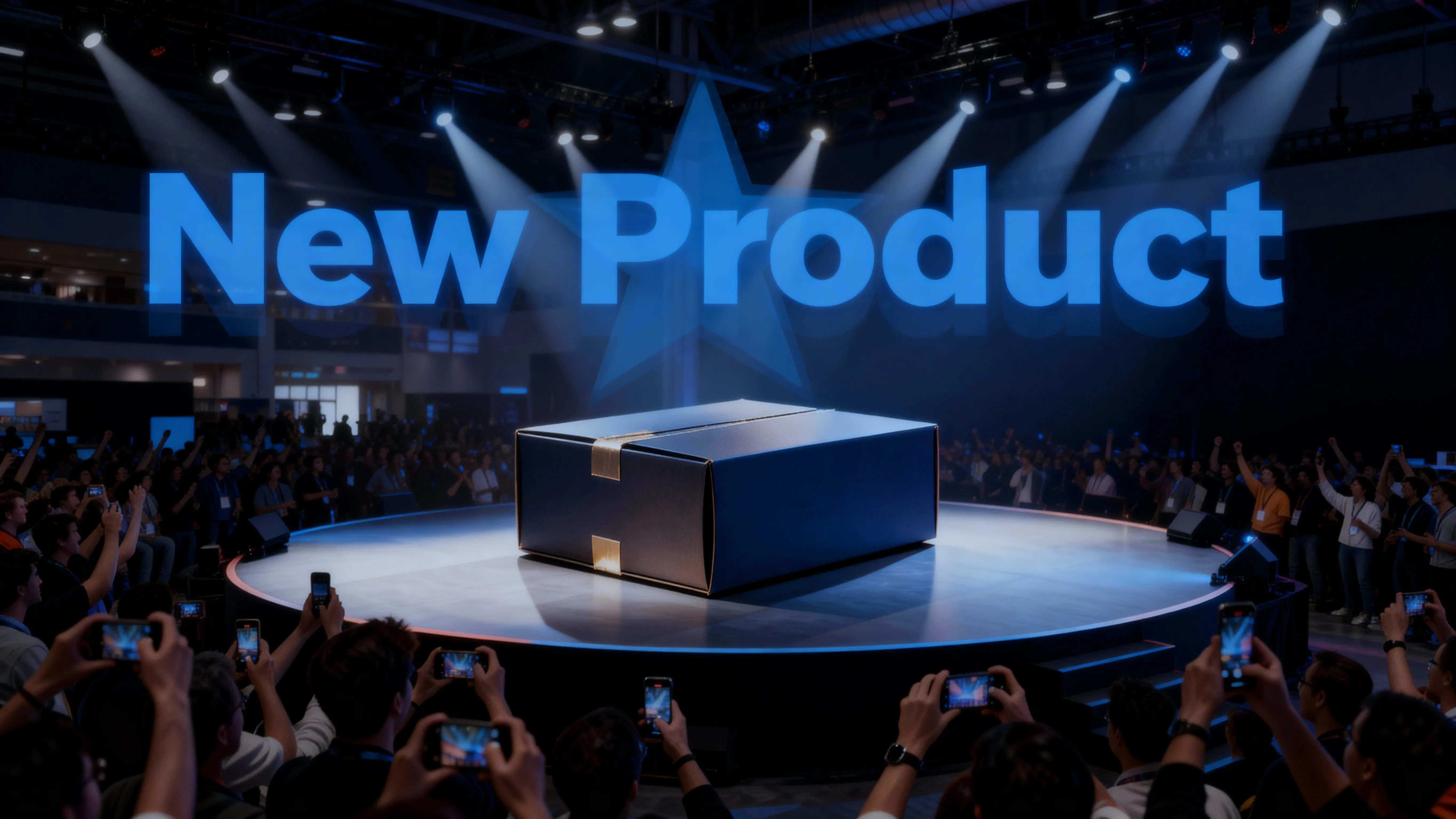 peluncuran logo produk baru dengan animasi