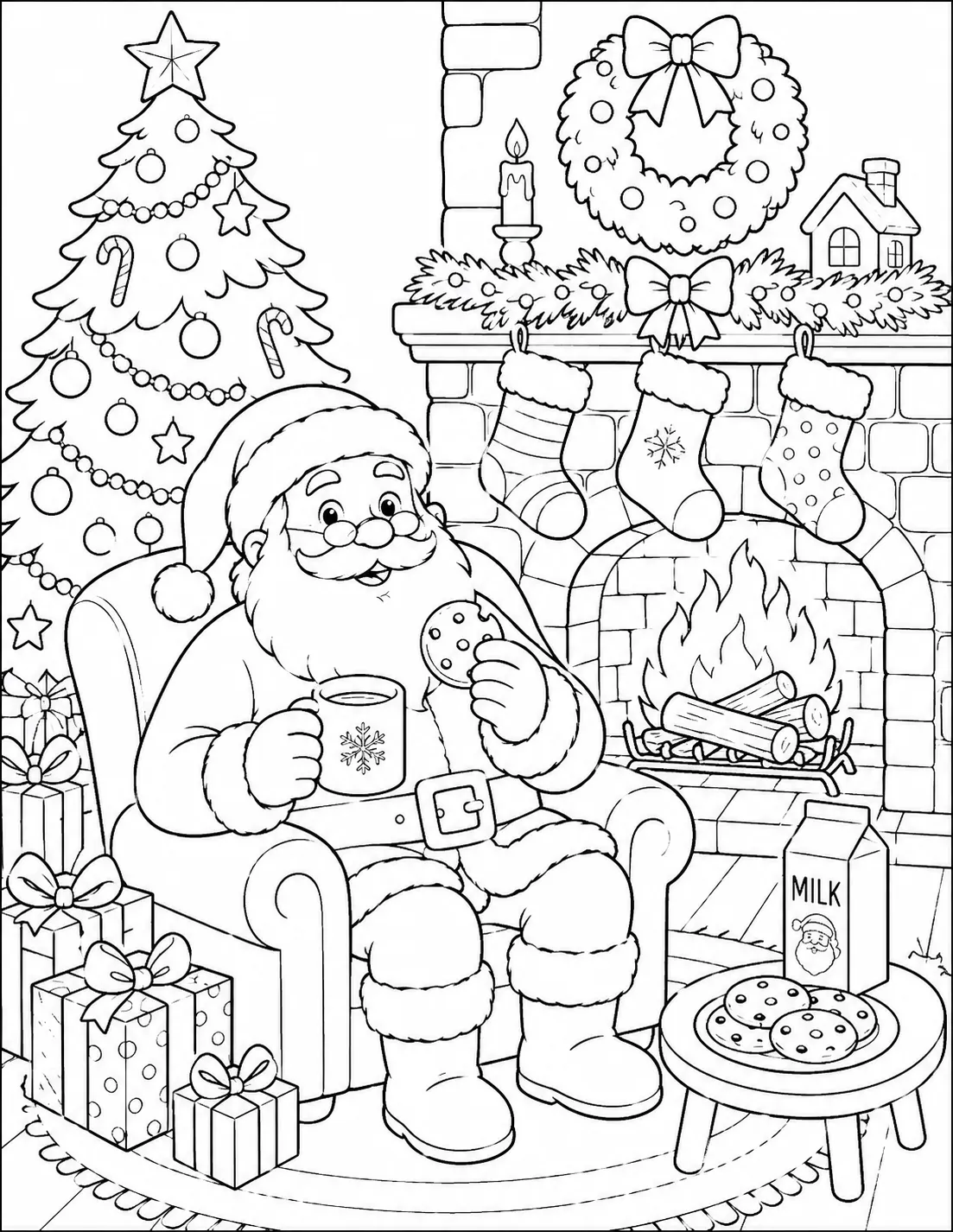Kersttman Kleurplaat.png