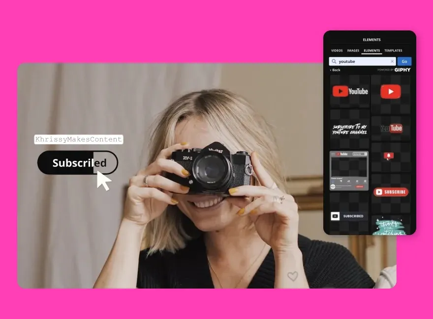 Woman holding camera close to face taking a picture