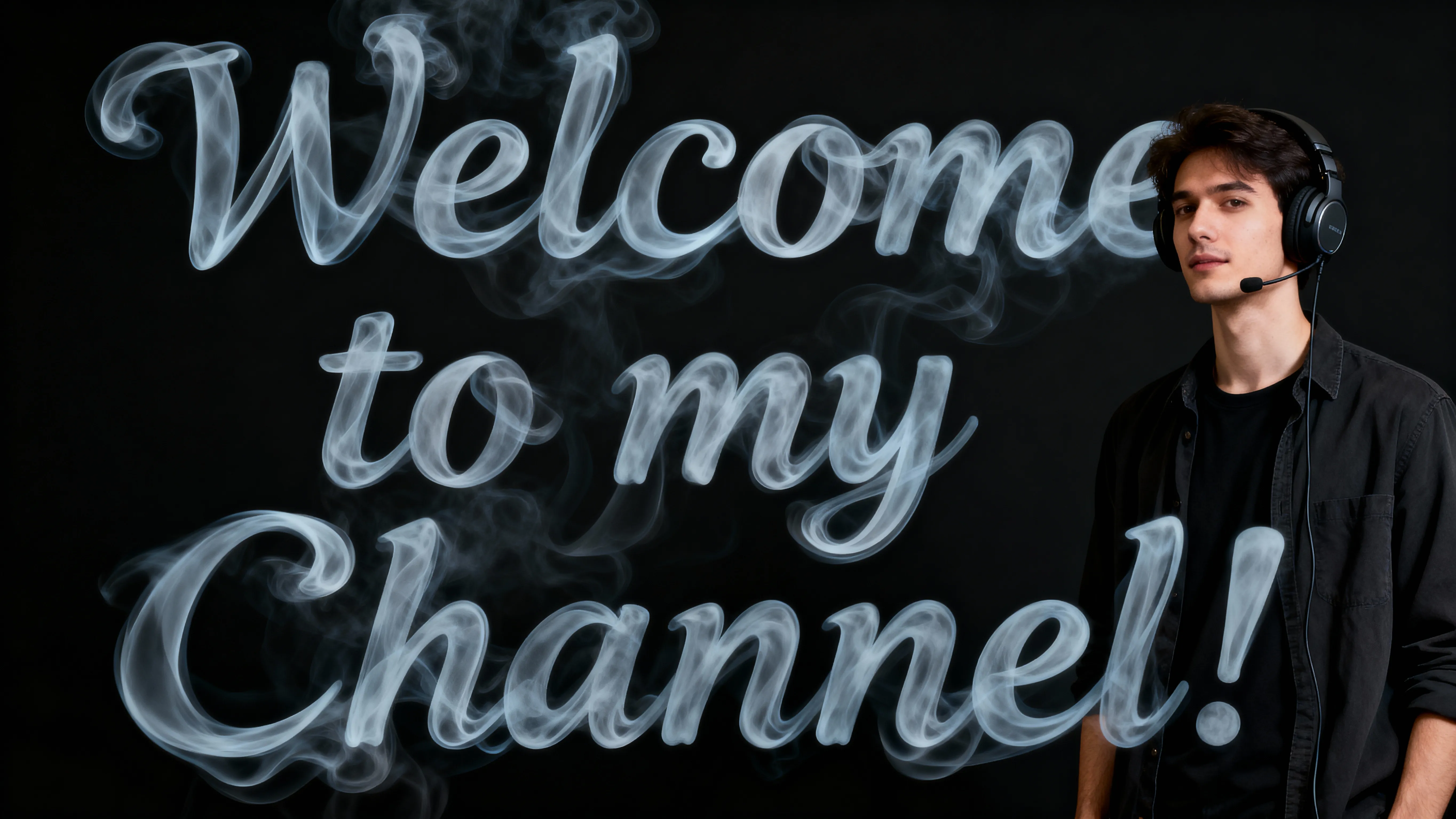 welcome to my channel smoke font