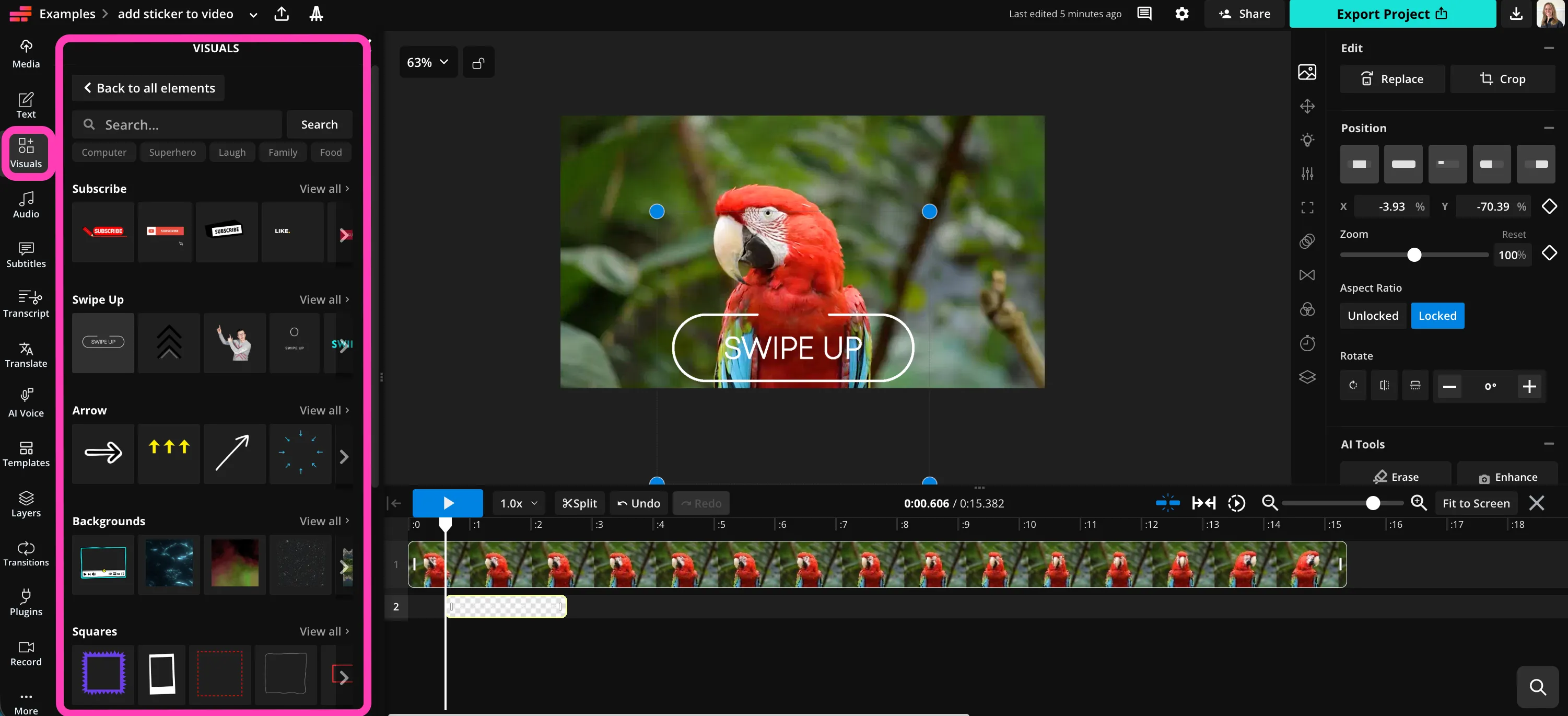 Add Sticker To Video — Free Online Video Editor