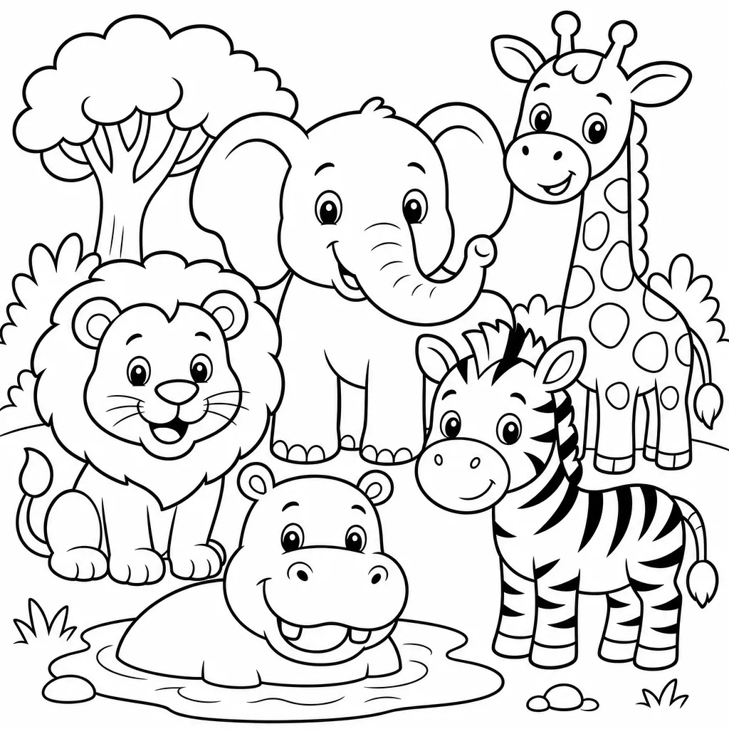 Fun Coloring Pages for Adults and Kids Screenshot