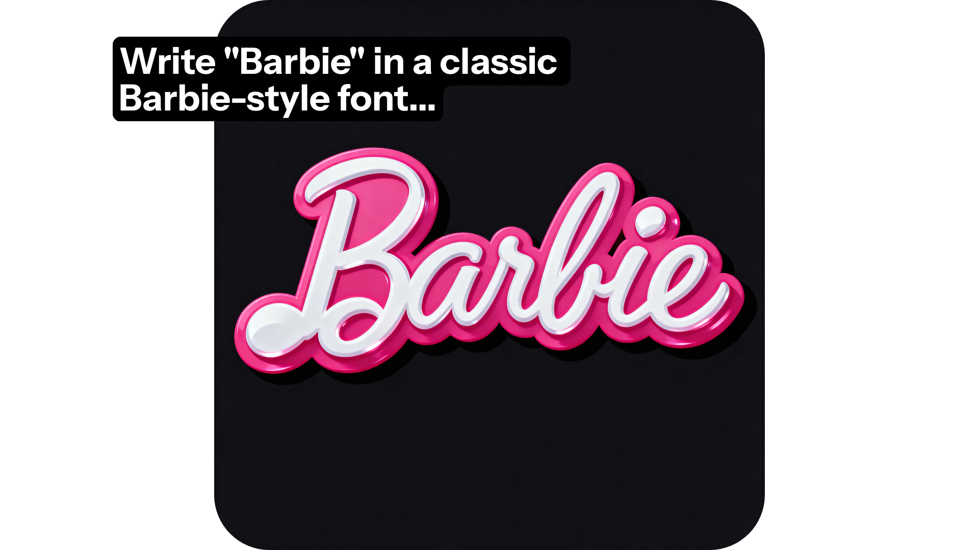 AI Barbie Font Generator