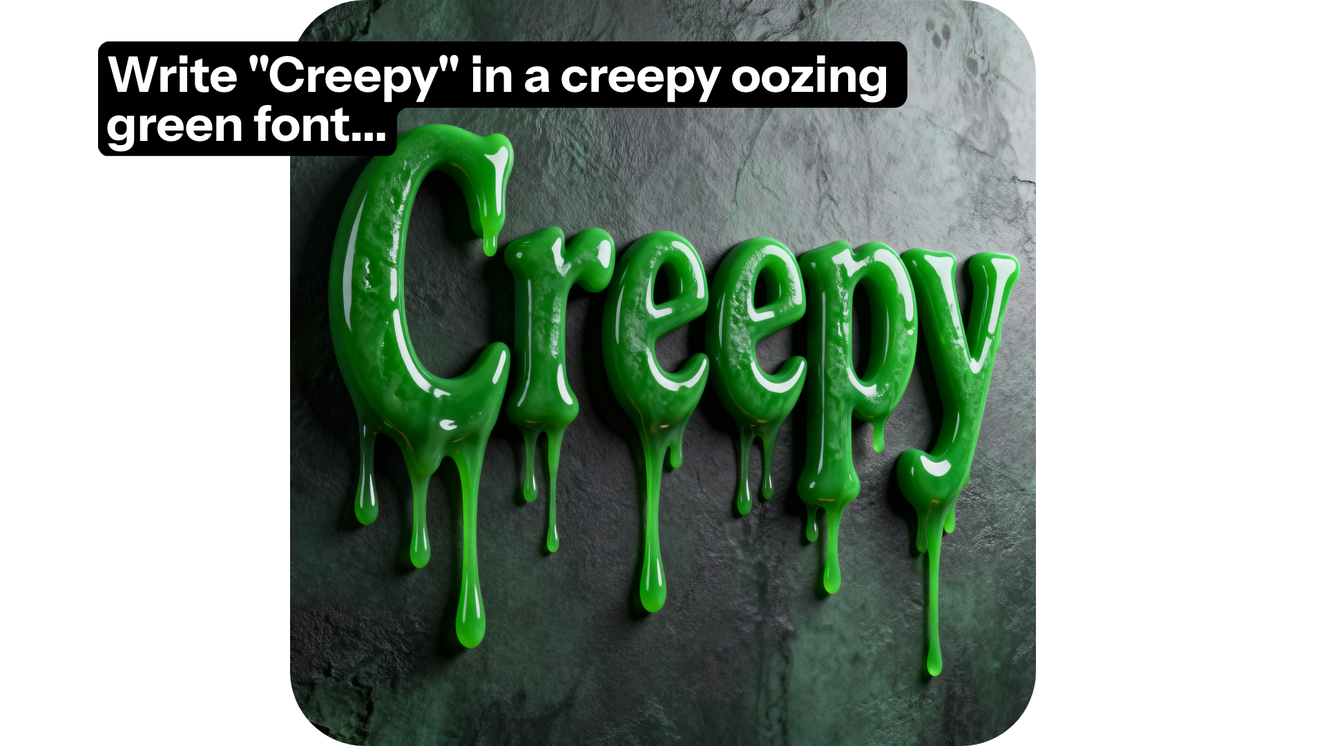 AI creepy Font Generator