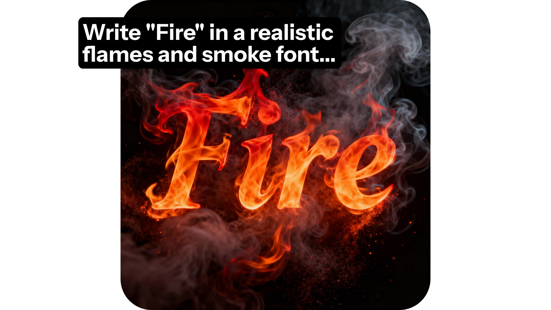 AI fire Font Generator