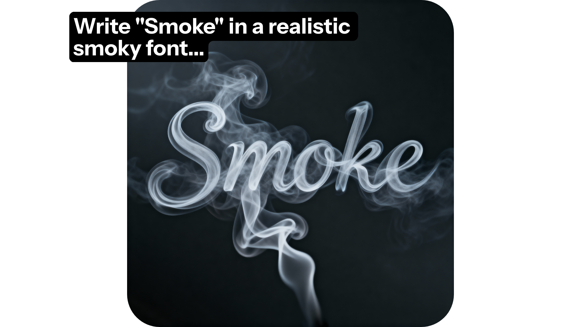 AI smoke Font Generator