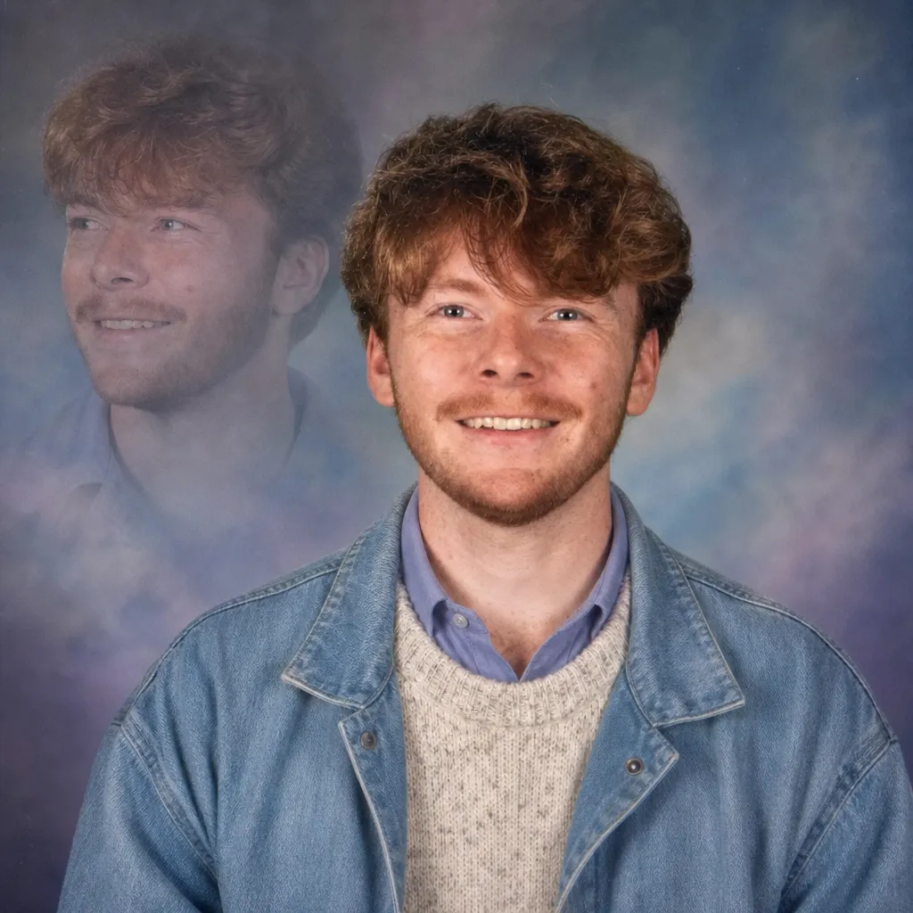 Example of an authentic 1980s mall portrait