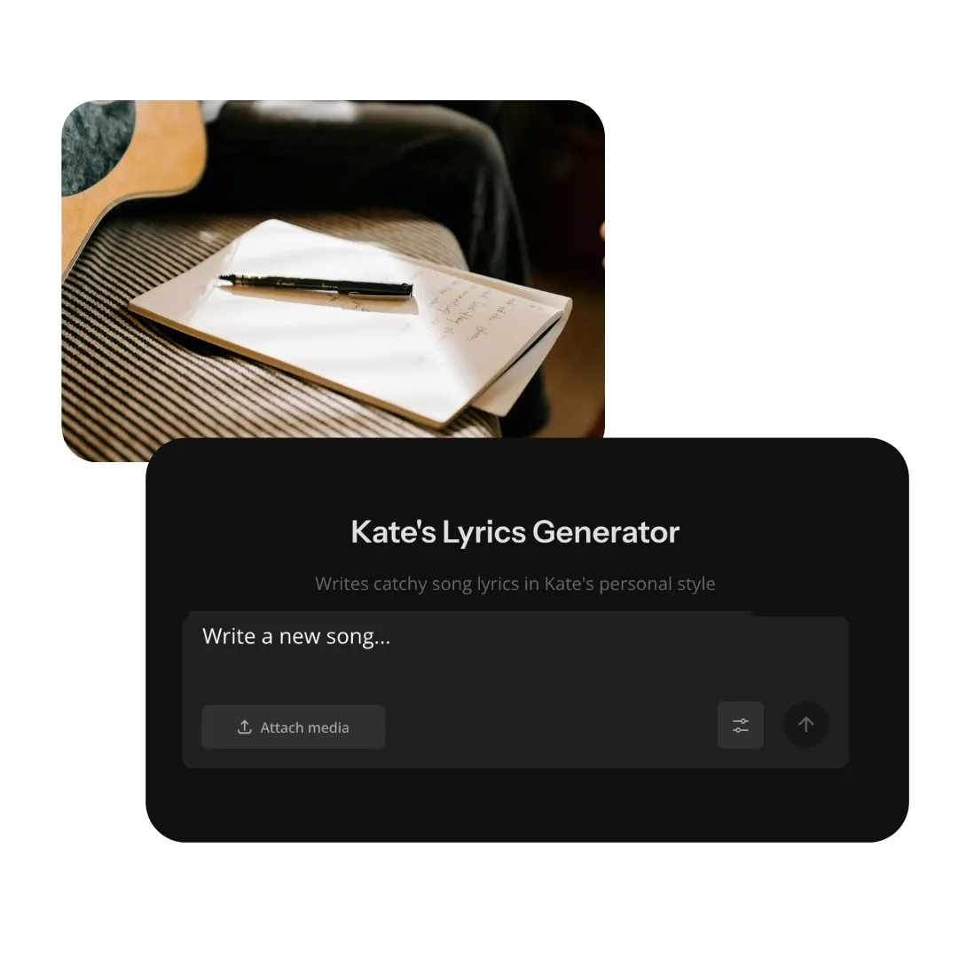 Lyrics generator custom kai for songwriting