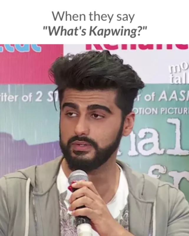 Arjun Kapoor Meme Template