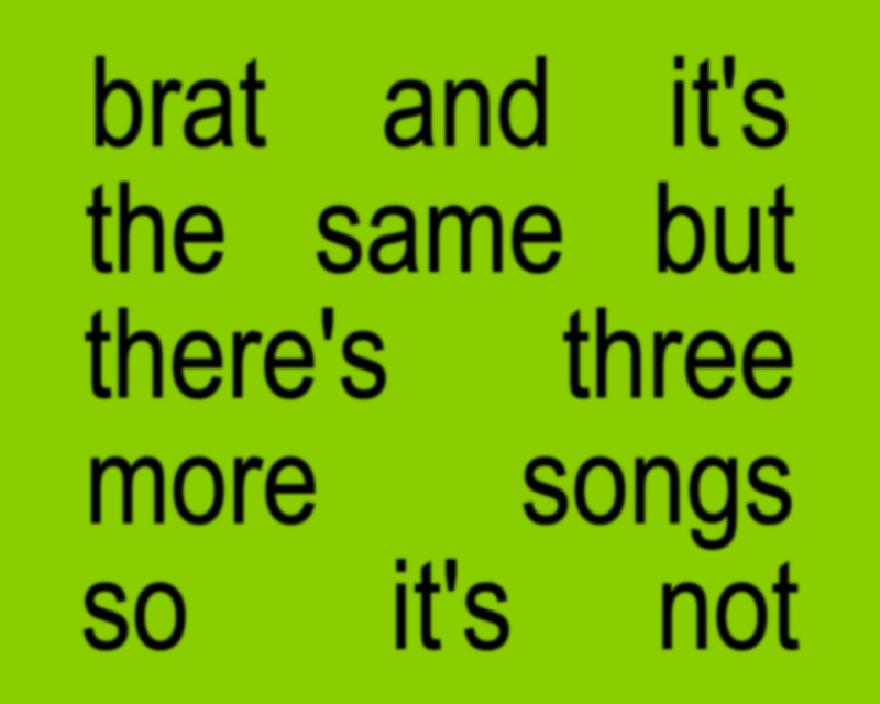 Brat Font Text Generator