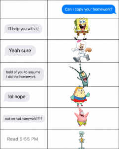 Can I Copy Your Homework Meme Template Chart