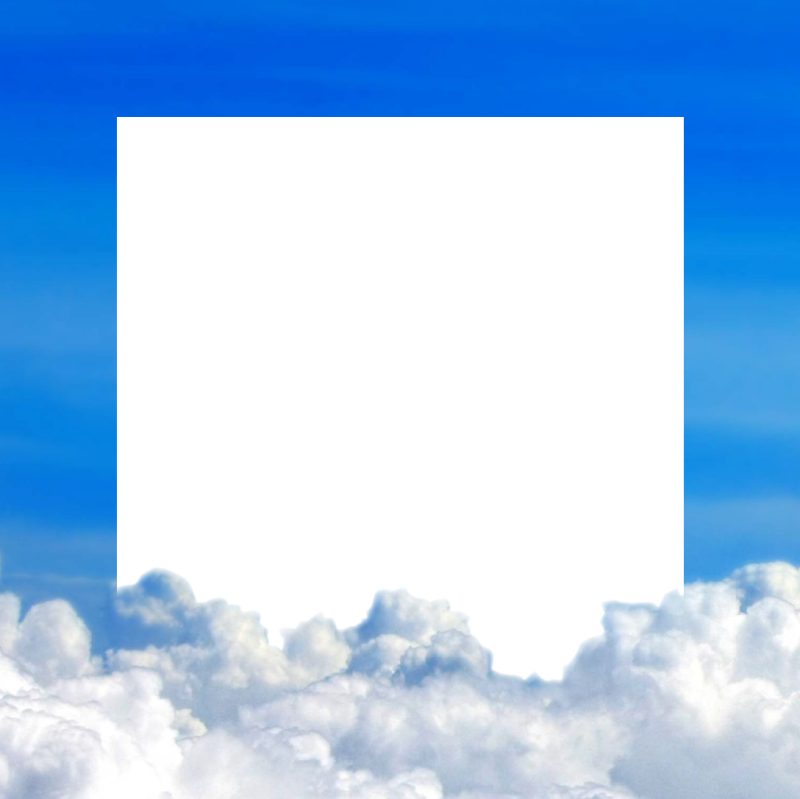 Cloud Image Border Instagram Template