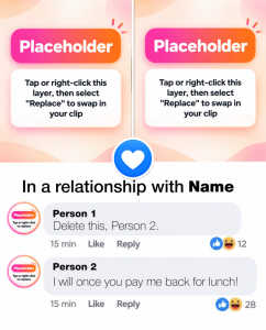 Facebook "In a Relationship With" Meme Template