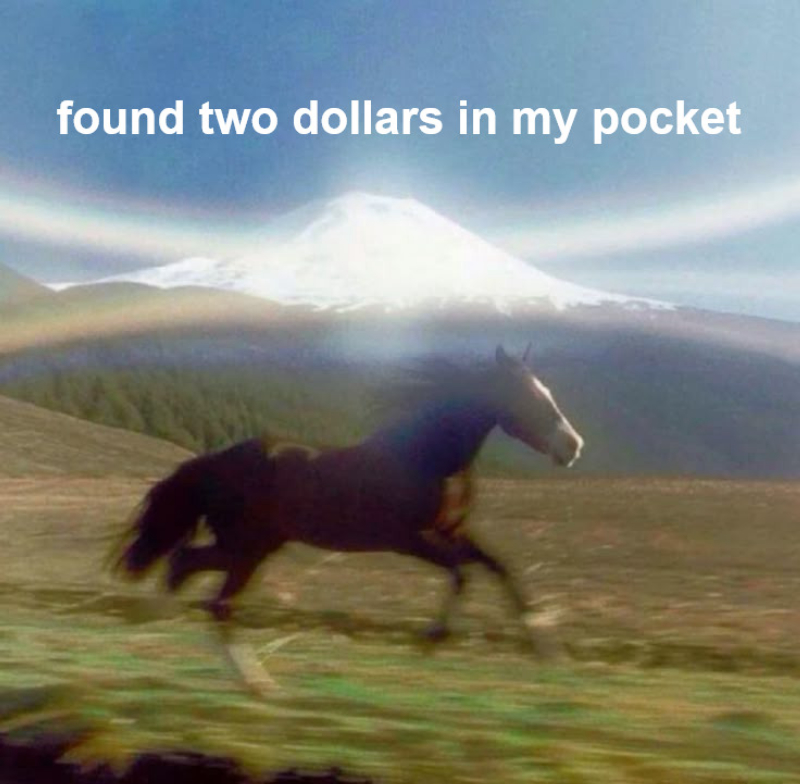 Horse Running Meme Template