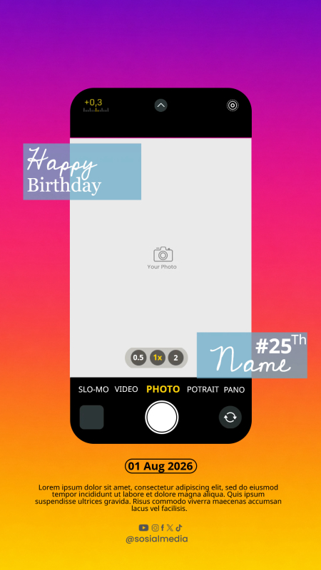 Instagram Birthday Post Template