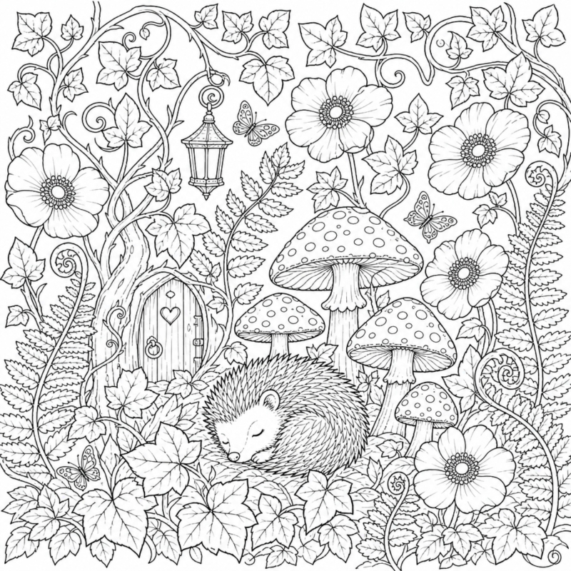 Johanna Basford Coloring Page Template