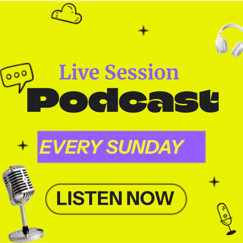 Live Session Rectangular Podcast Cover Art Template