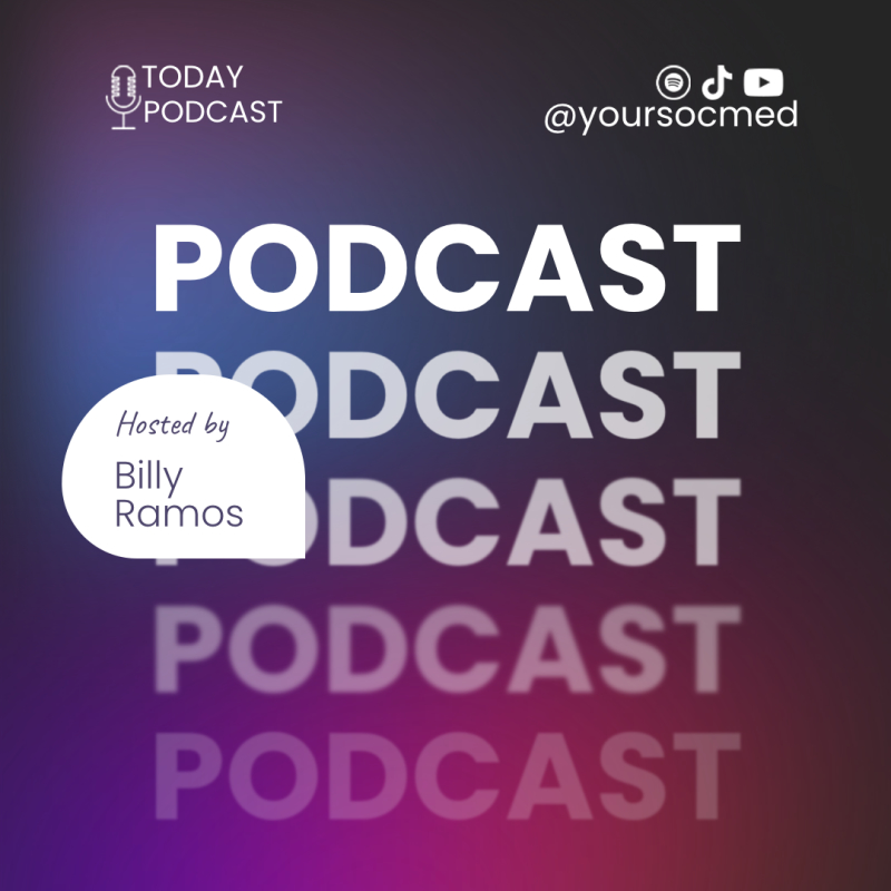 Podcast gradient template