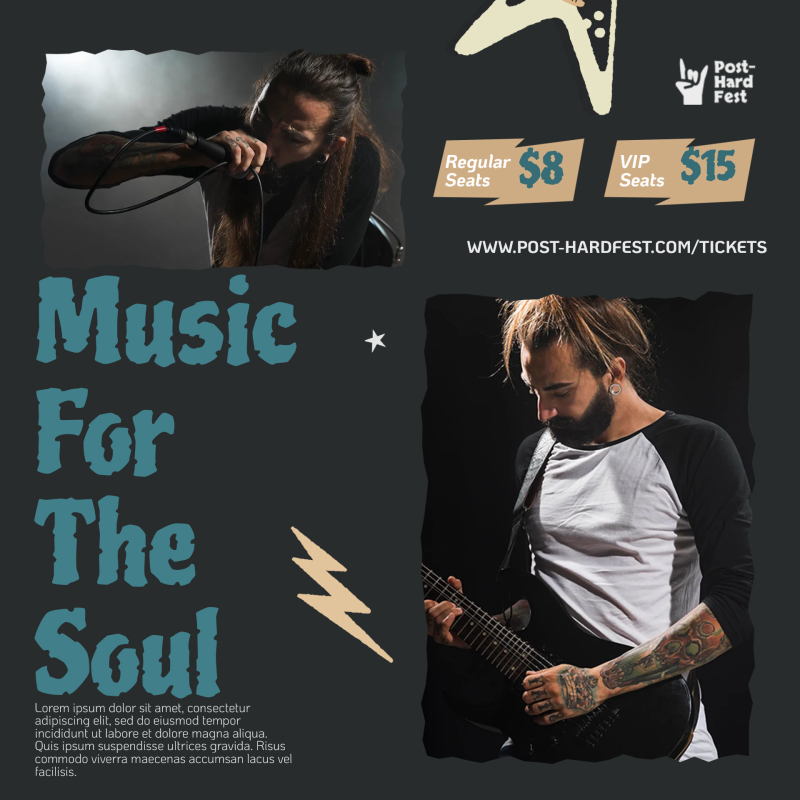 Rock Music Festival Flyer Template