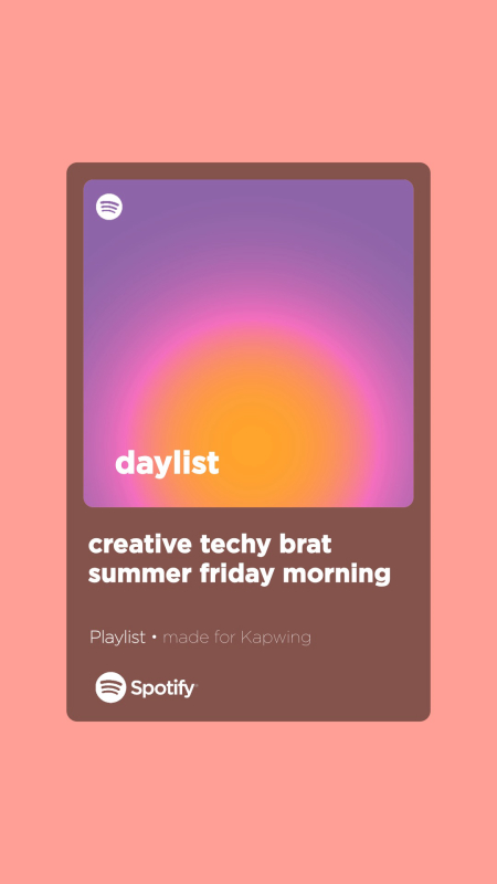 Spotify Daylist Template