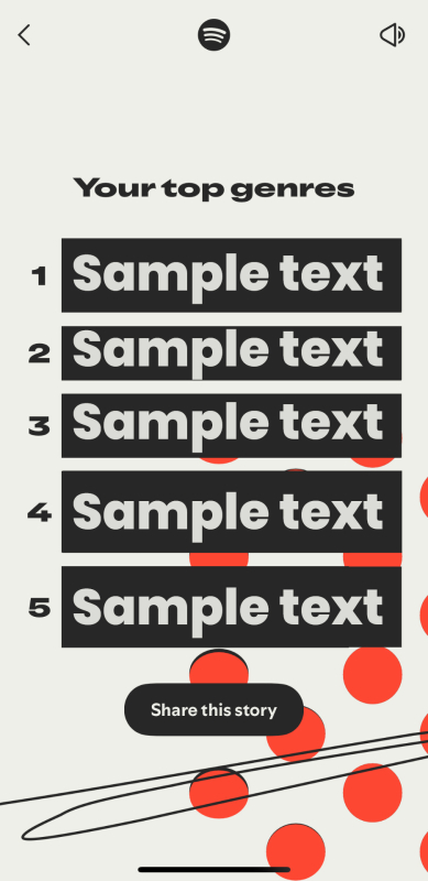 Spotify Wrapped 2025 — 'Top Genres' Template Generator