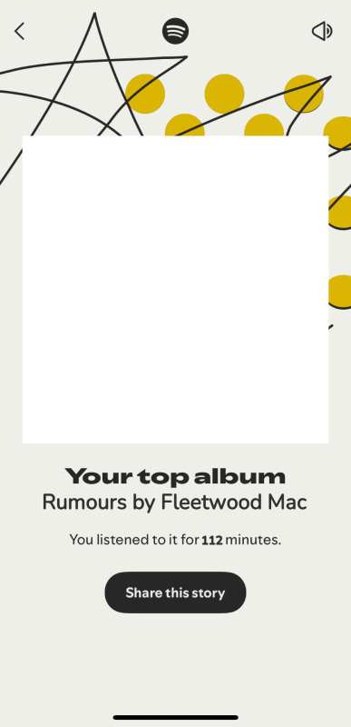 Spotify Wrapped 2025 'Your Top Album' Template Design