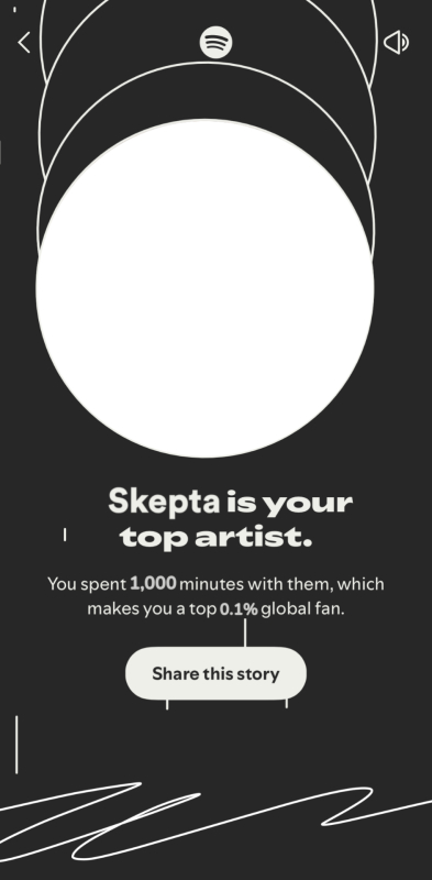 Spotify Wrapped 2025 'Your Top Artist' Custom Template