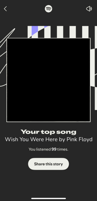 Spotify Wrapped 2025 'Your Top Song' Template