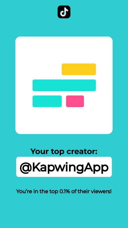 TikTok Wrapped 2025 'Top Creator Match' Template