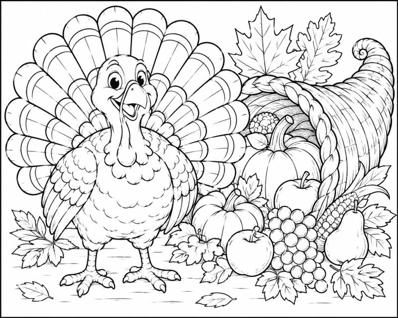 Turkey Coloring Page