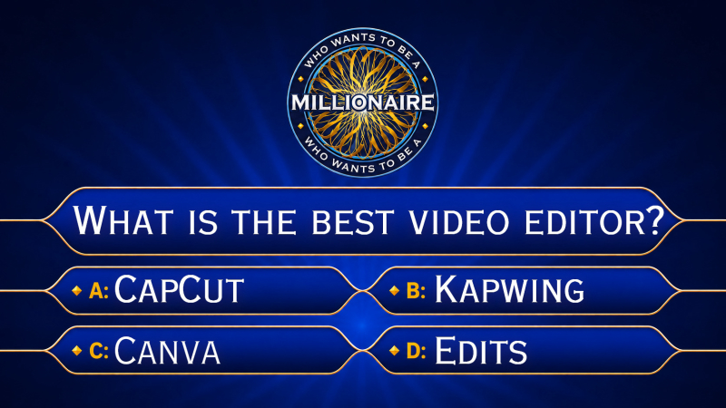 Who Wants to Be a Millionaire Question Template