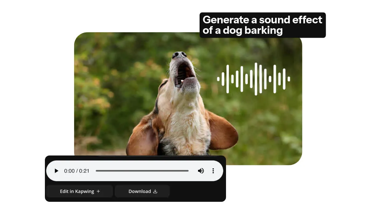 Genera un sonido de perro ladrando