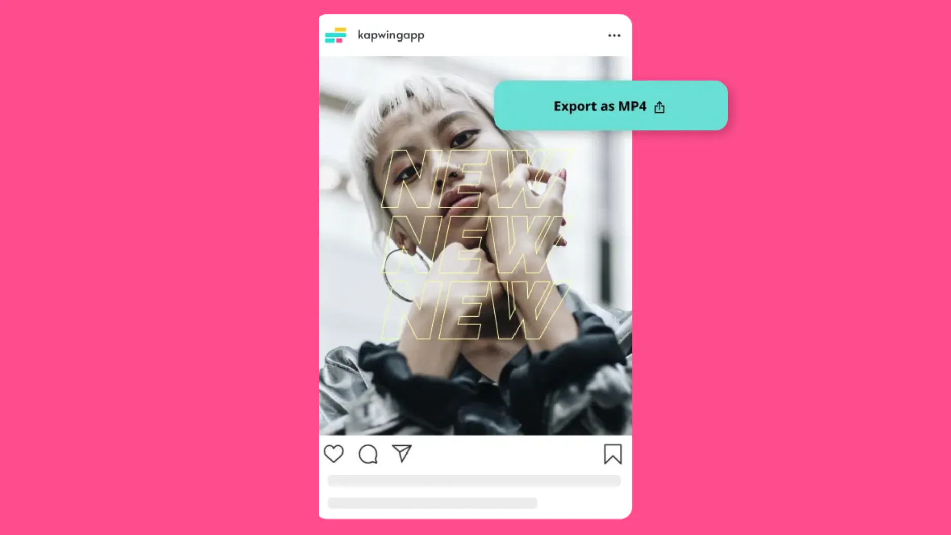Instagram ad being exported as an MP4